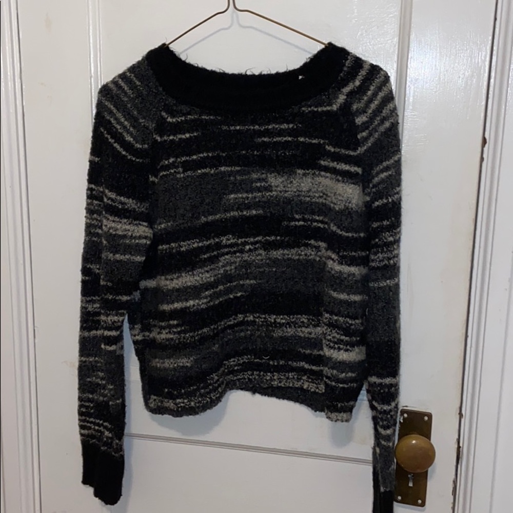 Fuzzy black sweater